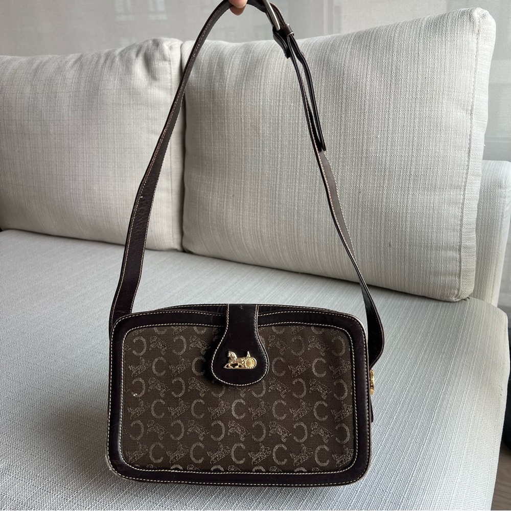 Celine C Macadam Horse Shoulder Bag